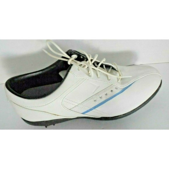 Callaway Golf Women's size 6 Sport Shoes W459-52 Leather White rhinestones - Picture 1 of 9